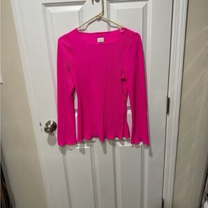 a new day Fuchsia Long Sleeve Blouse